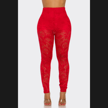 Hottie Lace Pants (Plus Size)