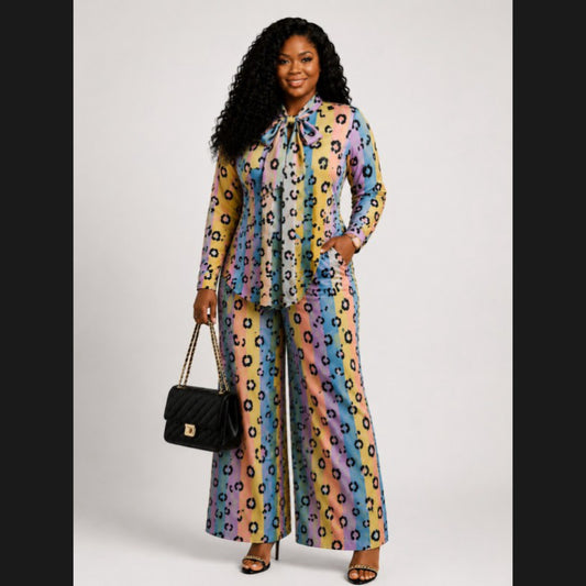 Bow Tie Pant Set