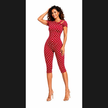Valyn Polka Dot Jumpsuit