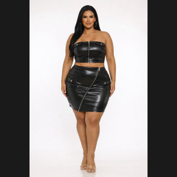 Nekia Skirt Set (Plus Size)