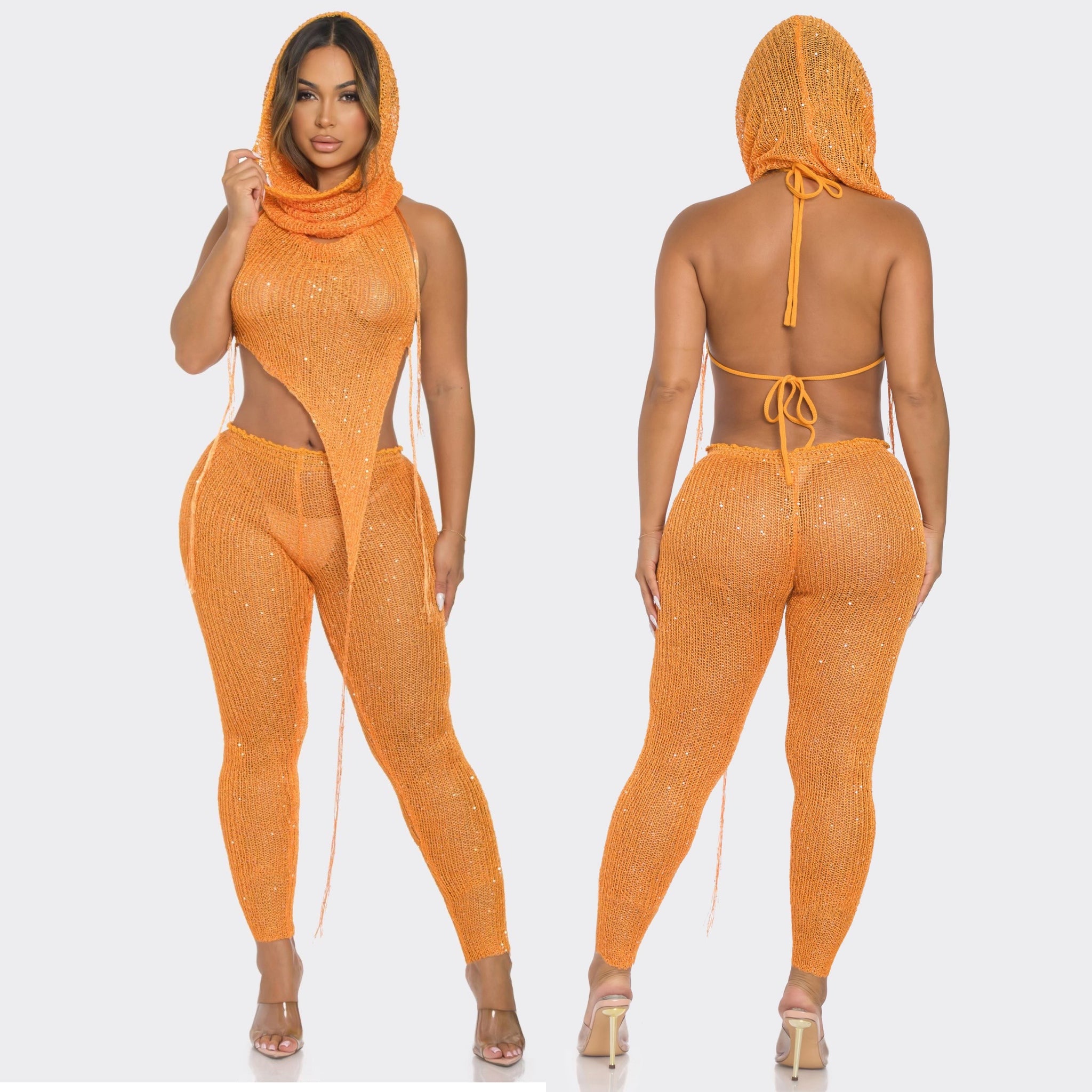 Zara Pants Set (Orange)