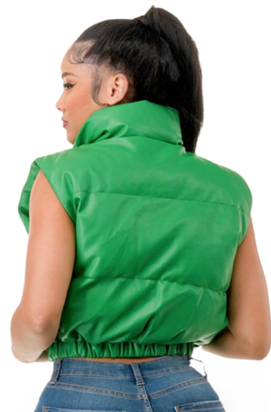 Brooklyn Puffer Vest (Green)