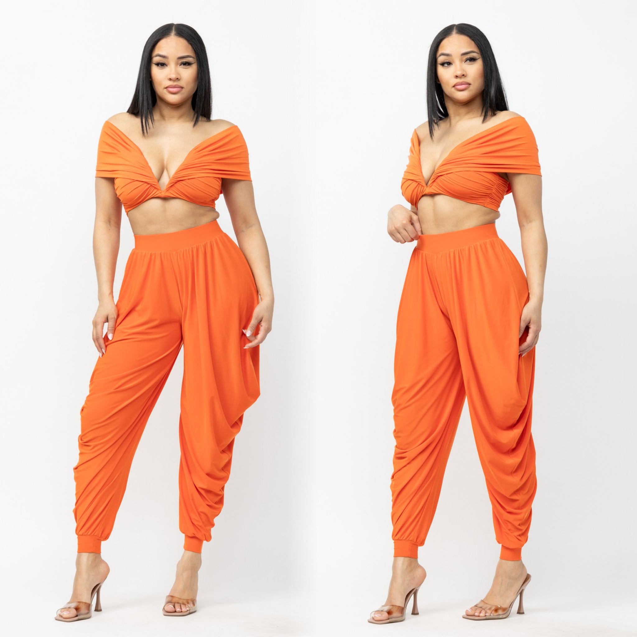 Nalani Pants Set (Orange)